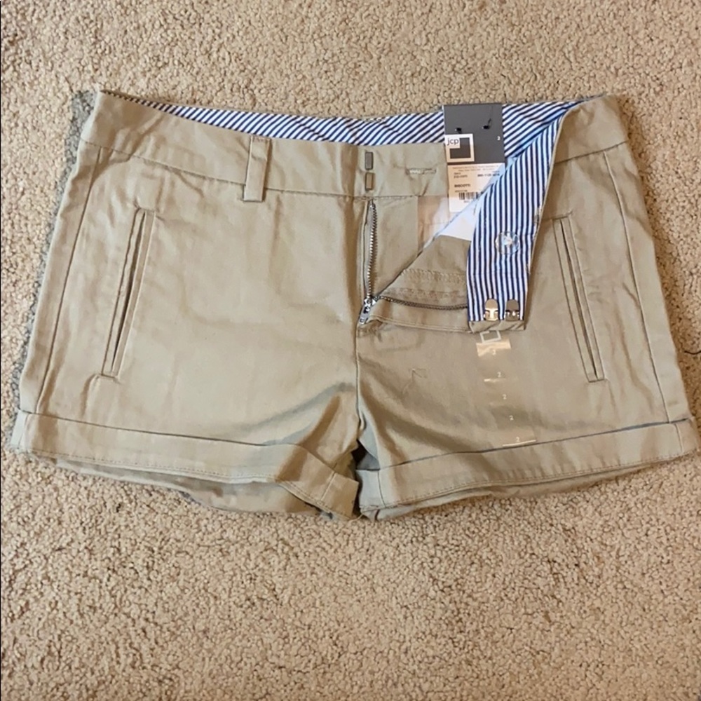 Khaki shorts- new with tags.